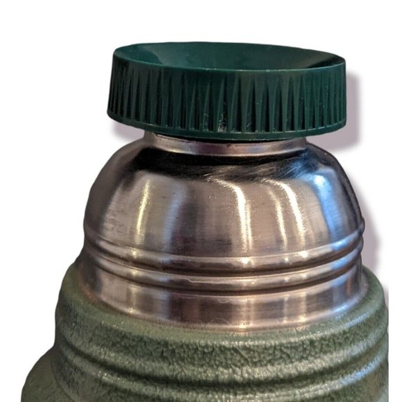 Stanley Dining Aladdin Stanley Vacuum Bottle No A944dh Quart Steel Thermos Green Poshmark